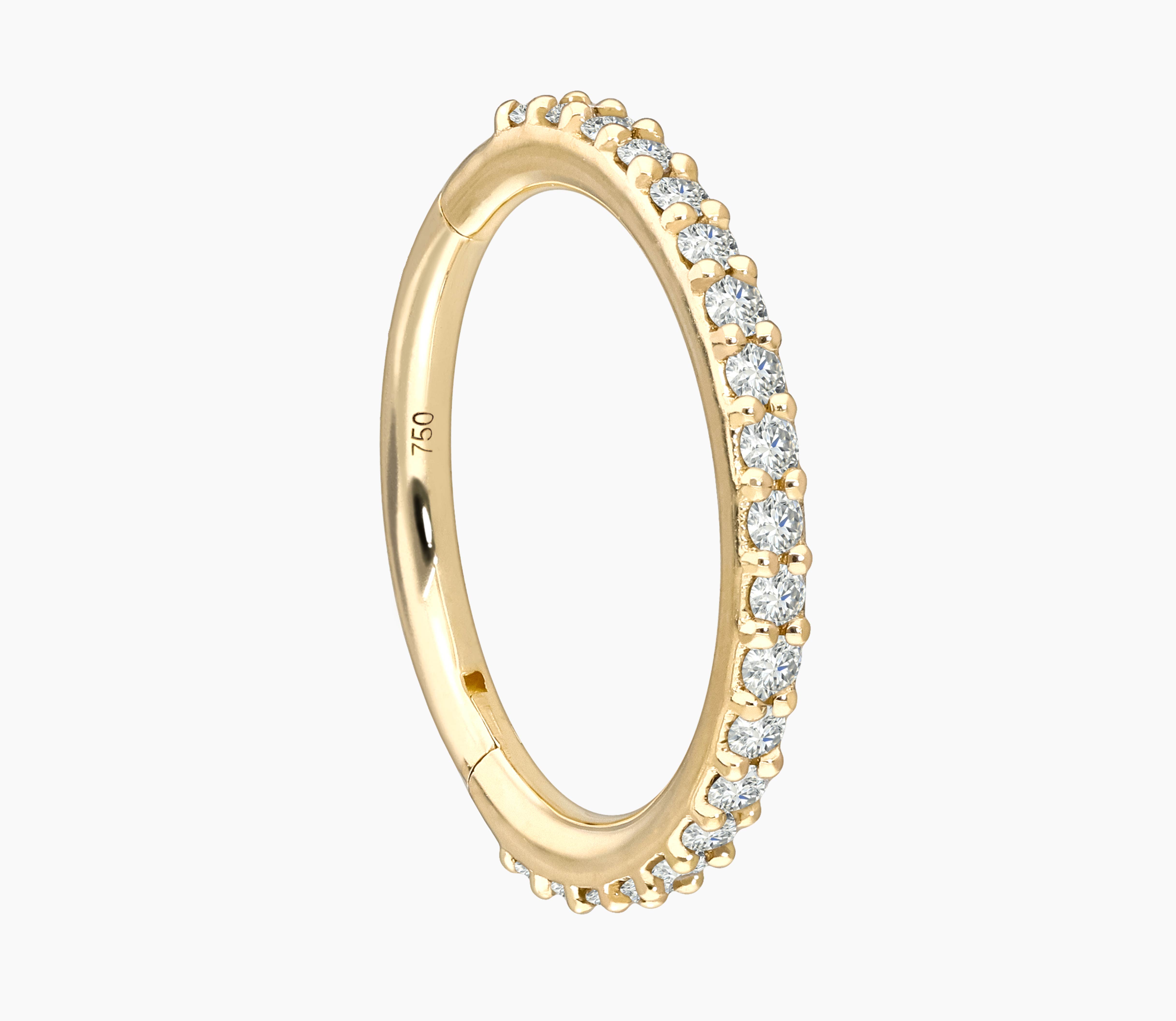 18 Karat Gold Segmentring Clicker