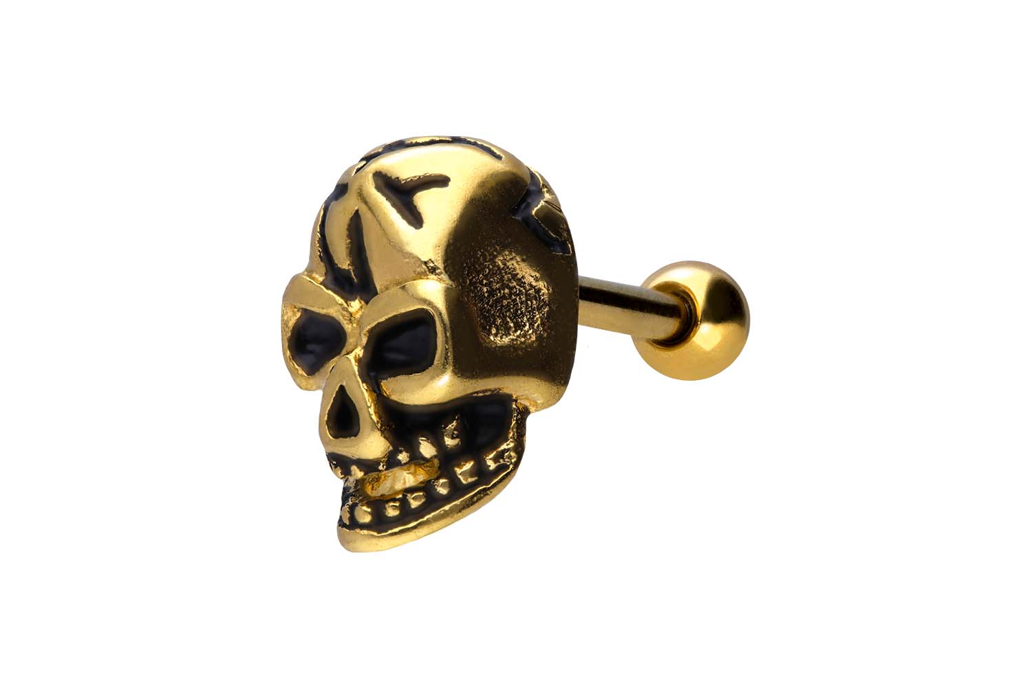 Surgical steel ear piercing SKULL ++SALE++