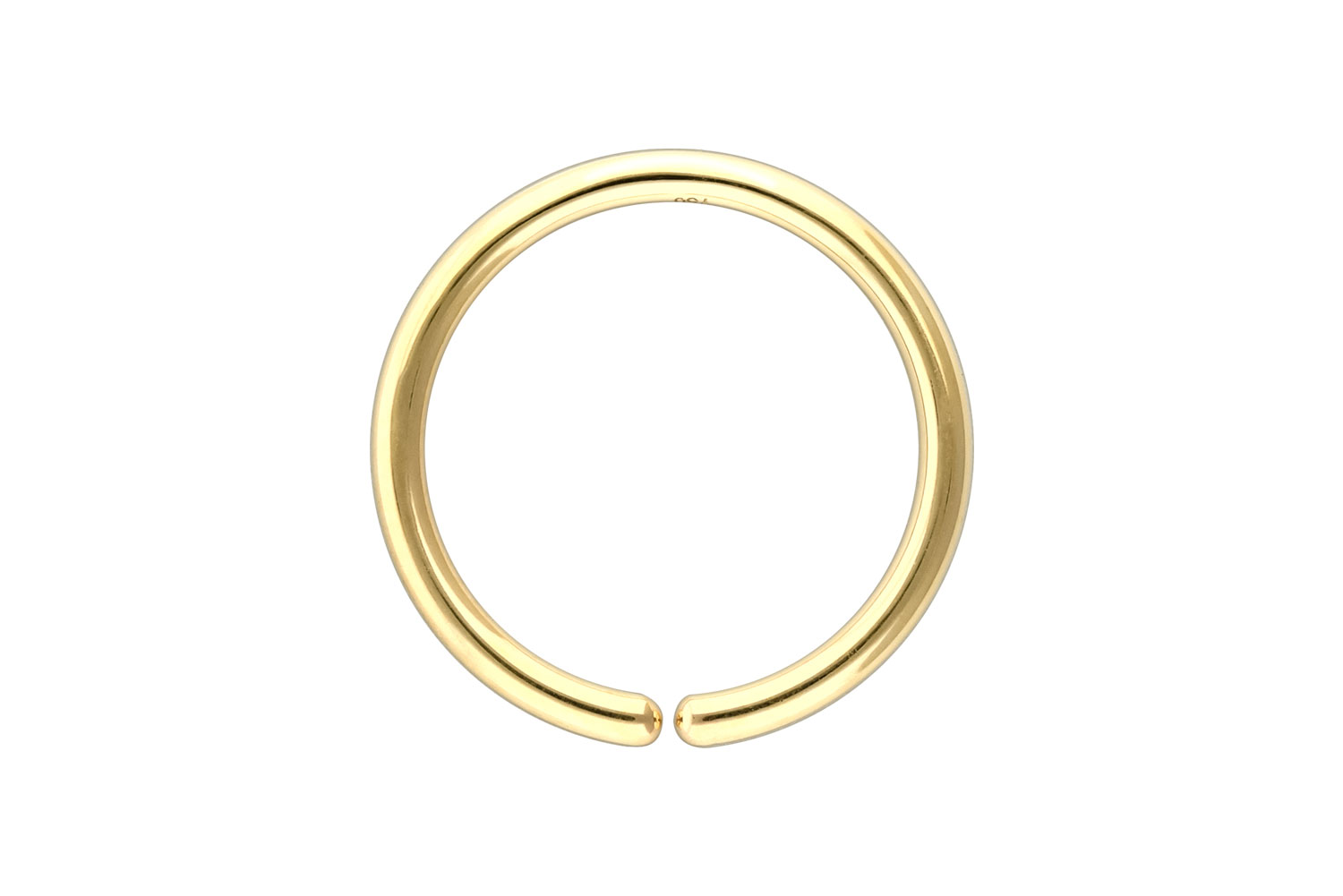 18 carat gold o-ring - bendable