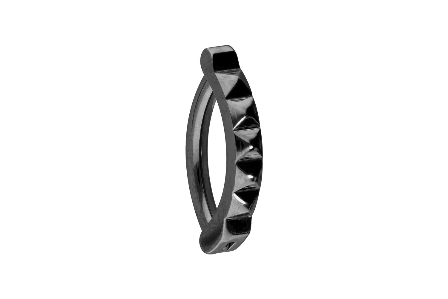 Titanium belly button clicker ARCH + RIVETS