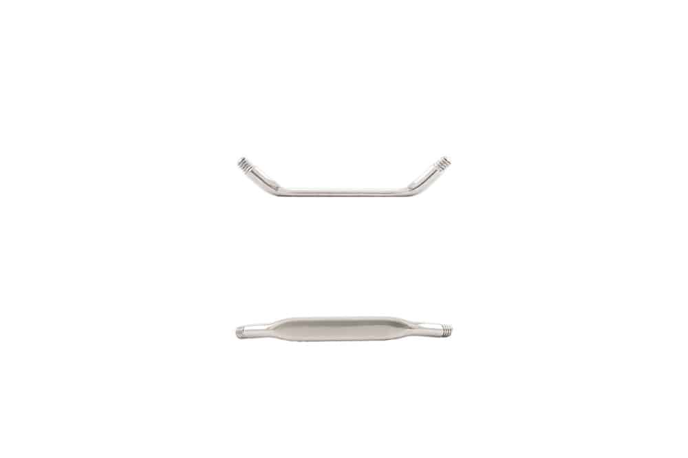 Titan Surface Barbell (45°) 1,2 x 2,5 mm Titan Surface Barbell (45°) 1,2 x 2,5 mm