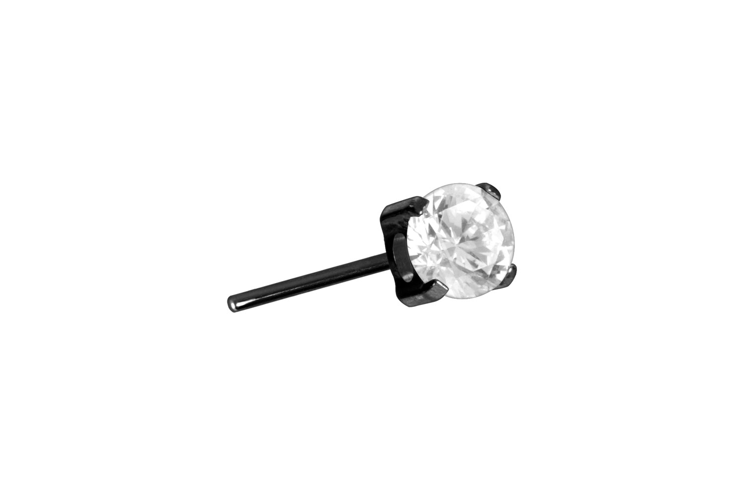 Titanium attachment with push pin SETTED CRYSTAL ++SALE++