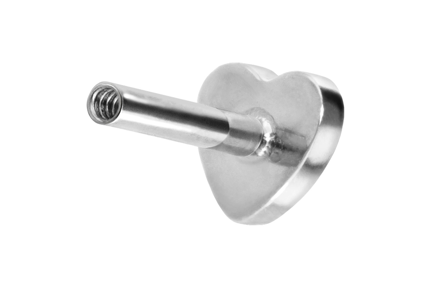 Titan Labret mit Innengewinde ohne Kugel HERZ Titan Labret mit Innengewinde ohne Kugel HERZ