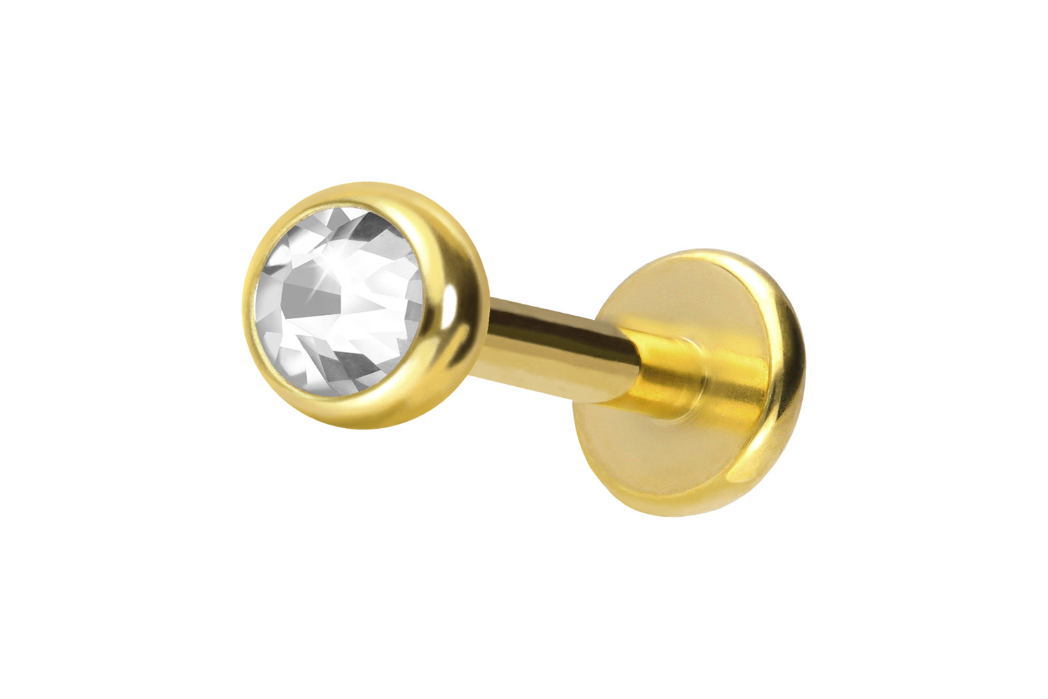 18 Karat Gold Labret DIAMANT