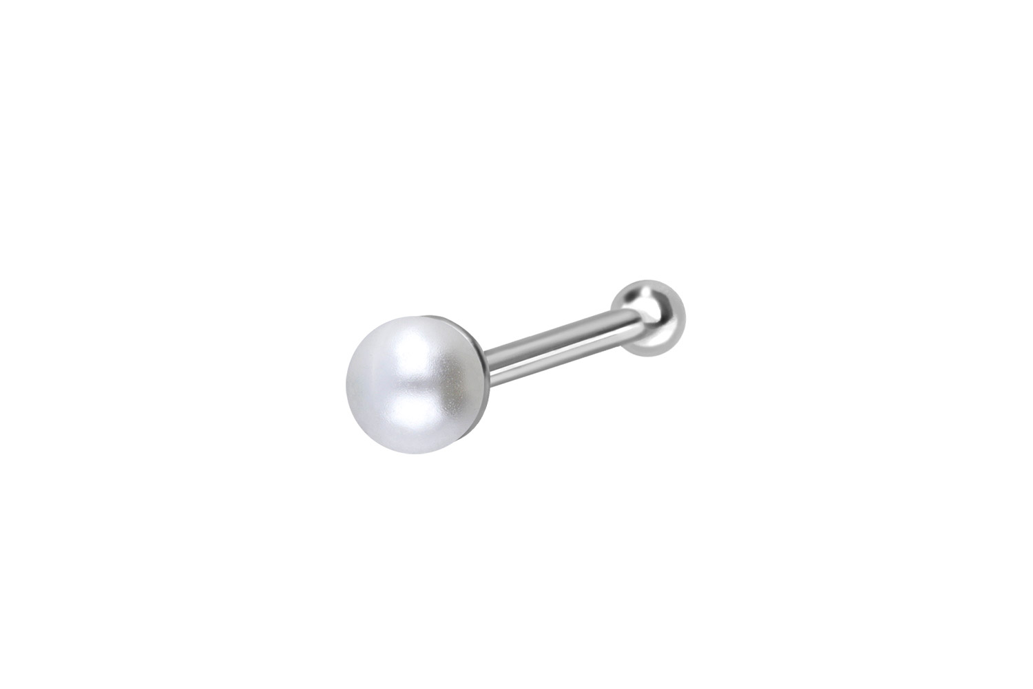 925 silver nose stud pin SYNTHETIC PEARL