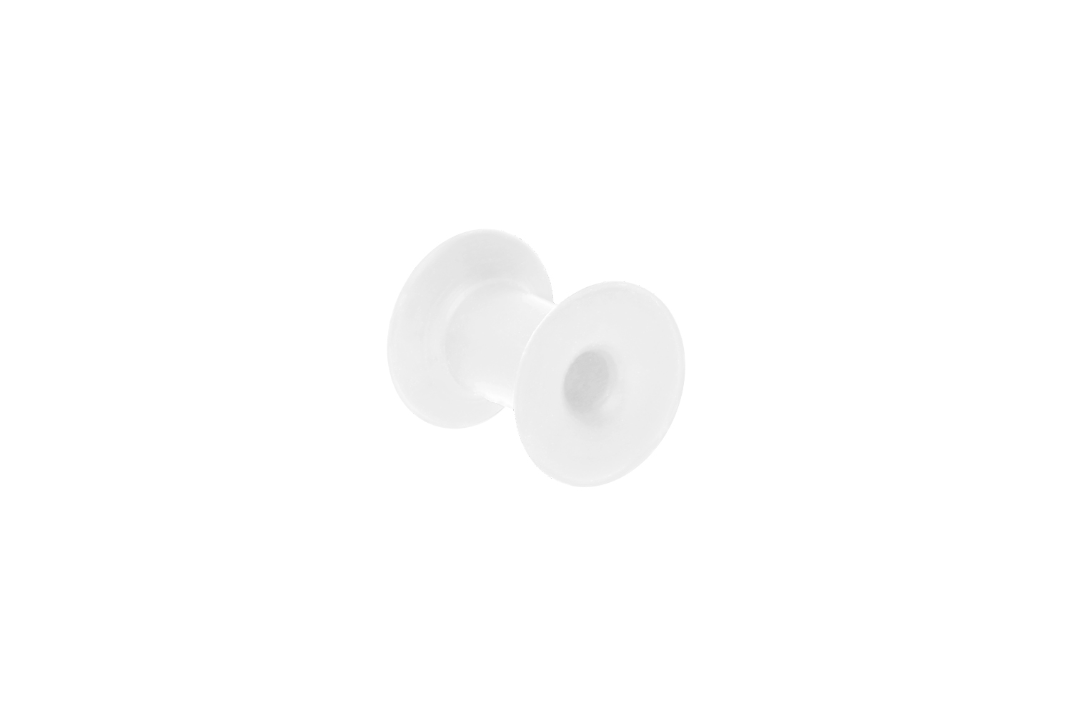 Silicone double flared tunnel SINGLE COLORED
