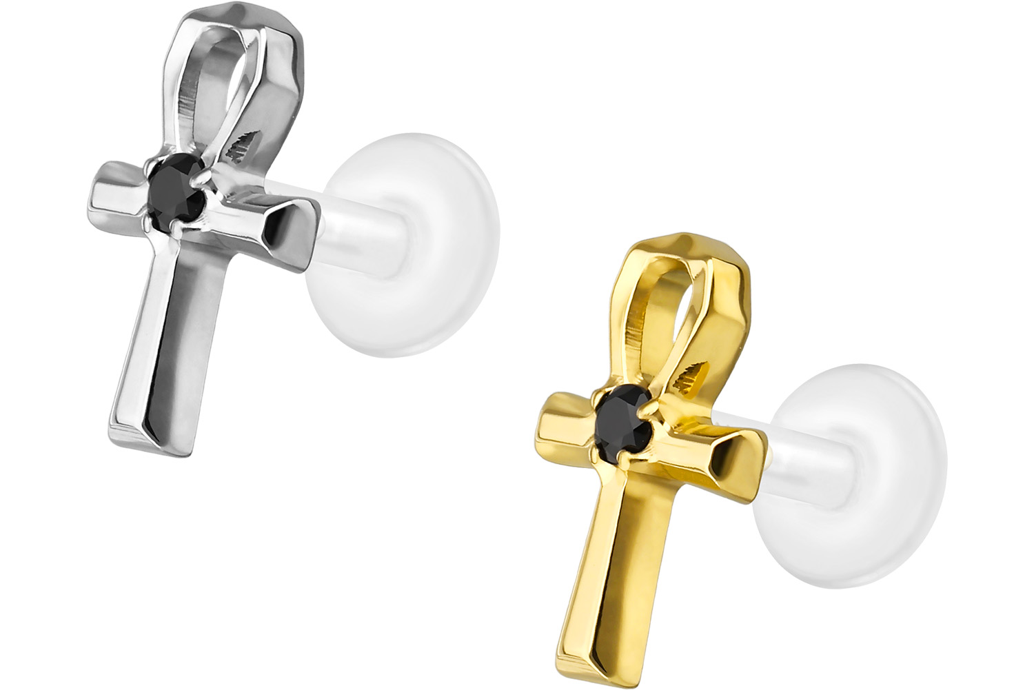 PTFE labret with internal thread + titanium attachment ANKH