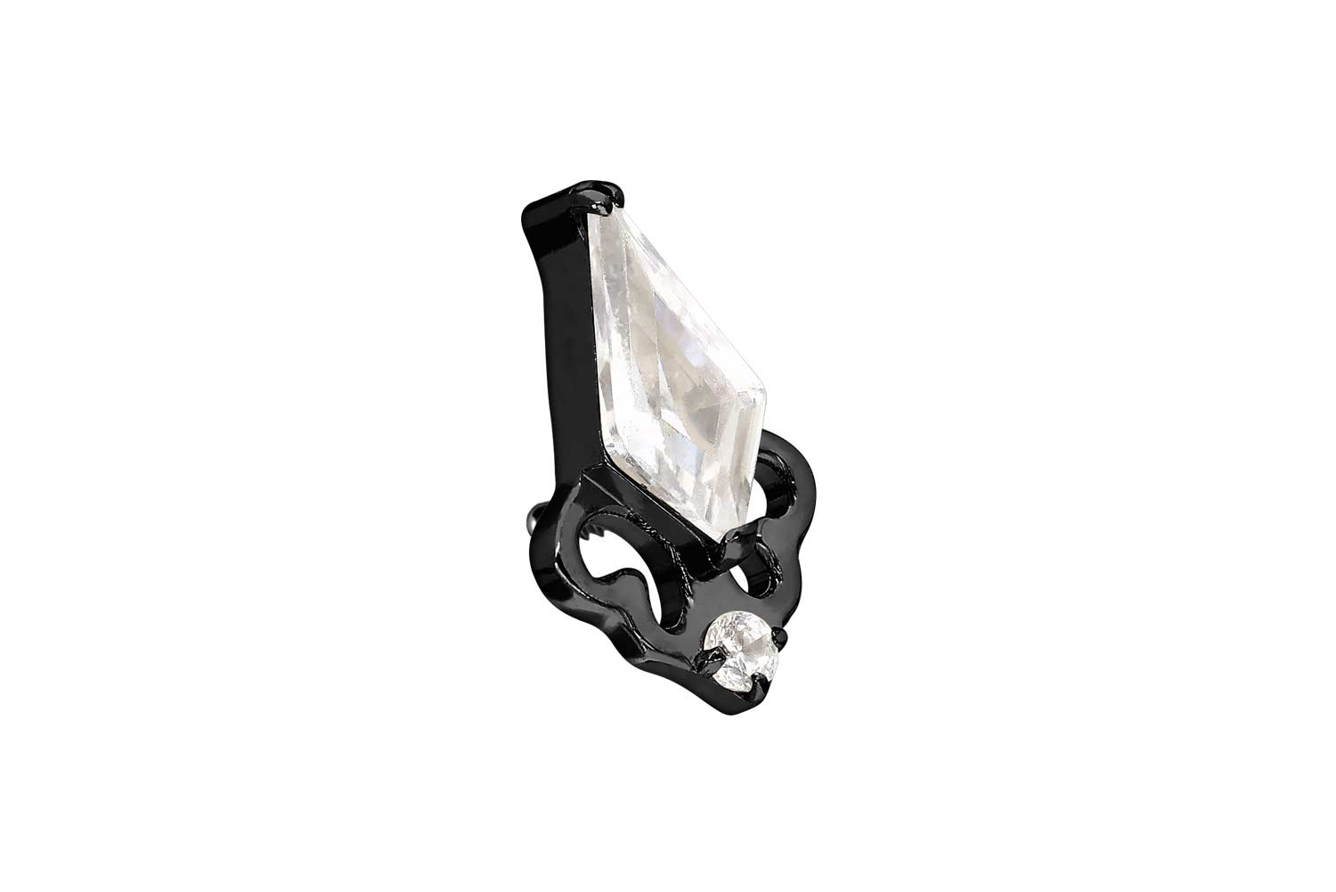 Titanium screw-in attachment with external thread CRYSTAL SHIELD