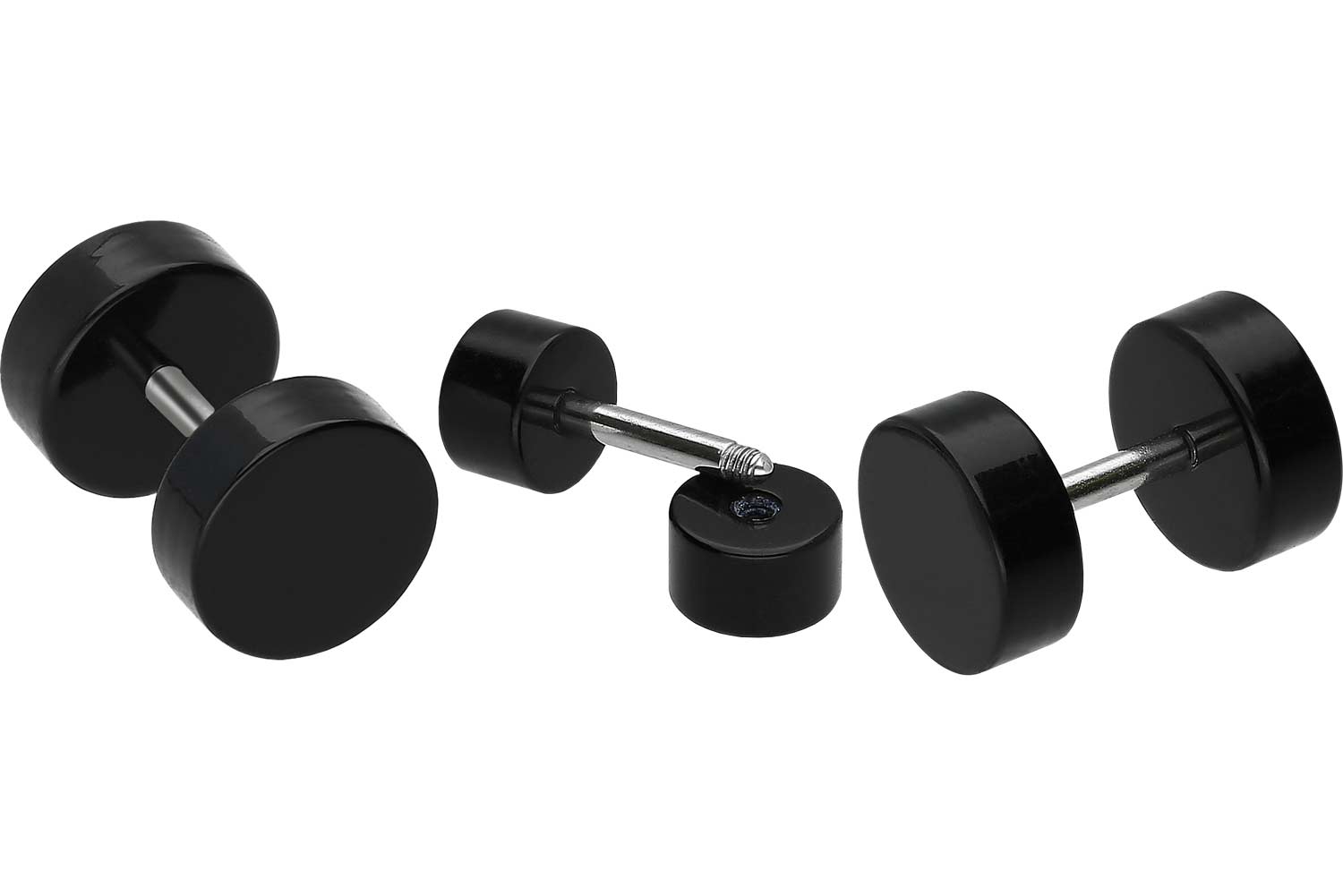 Acrylic fake plug BLACK