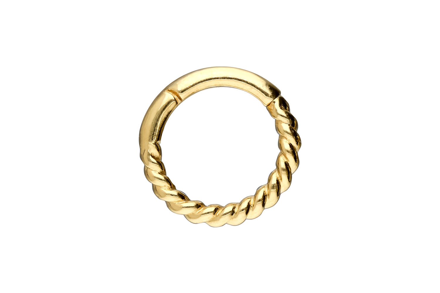 18 carat gold segment ring clicker TWISTED