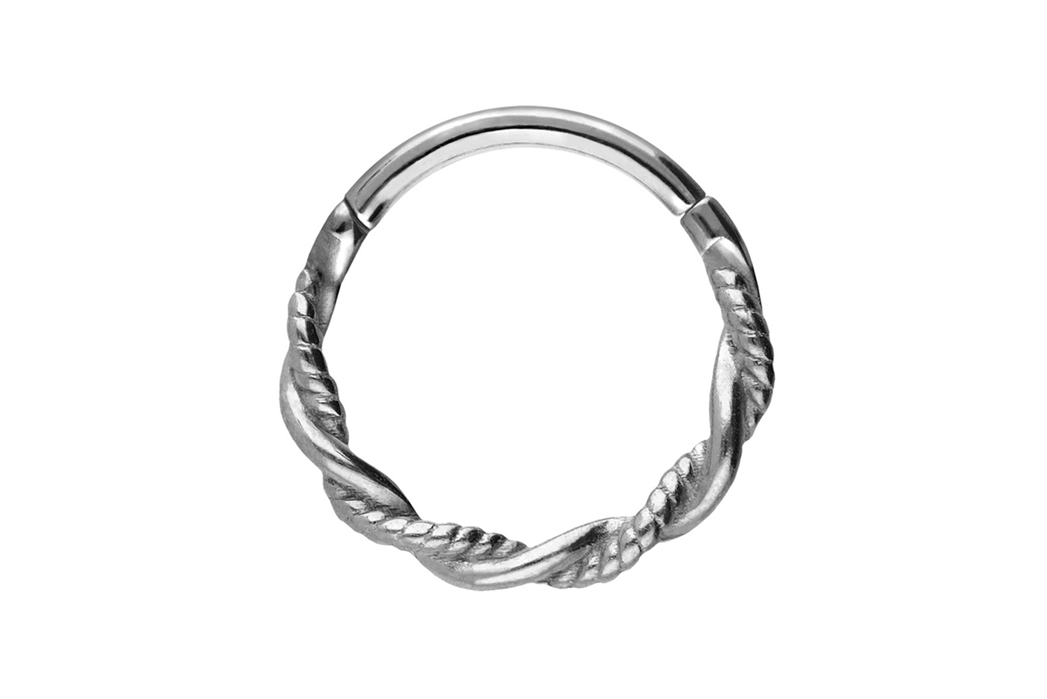 Chirurgenstahl Segmentring Clicker DOPPELT GEDREHT Chirurgenstahl Segmentring Clicker DOPPELT GEDREHT