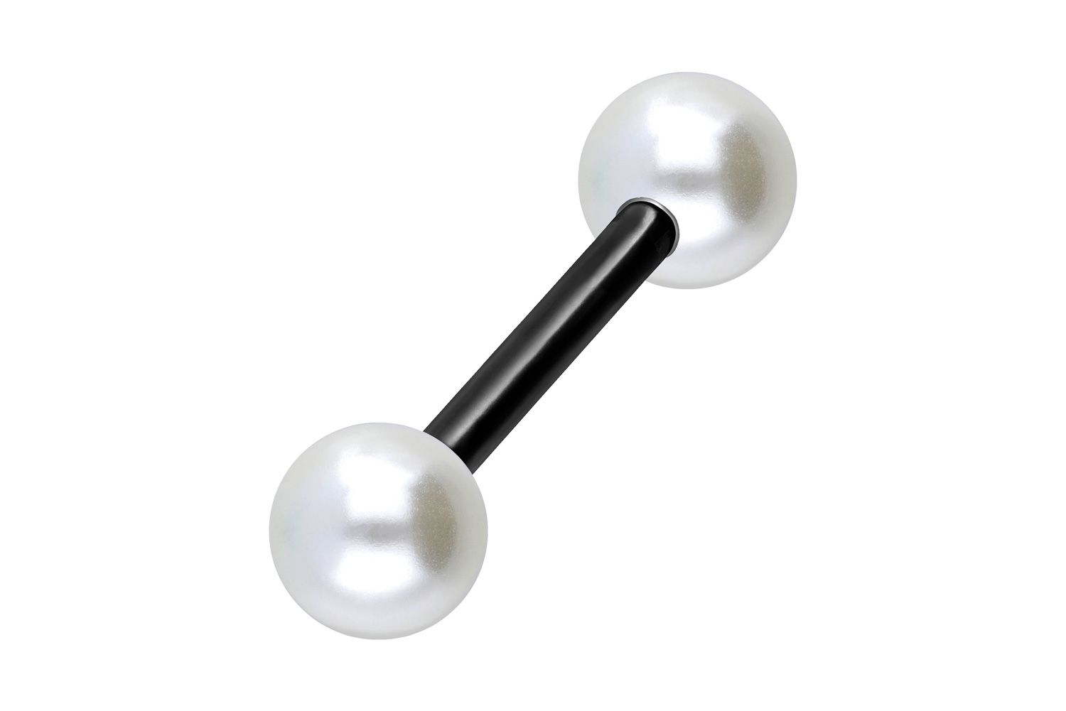 Surgical steel barbell SYNTHETIC PEARLS