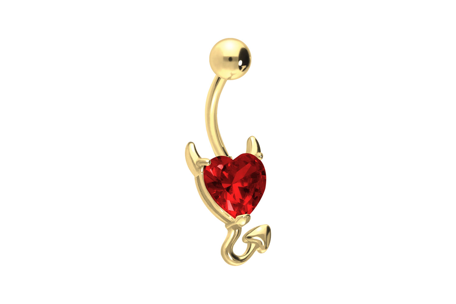 Surgical steel bananabell DEVIL'S HEART