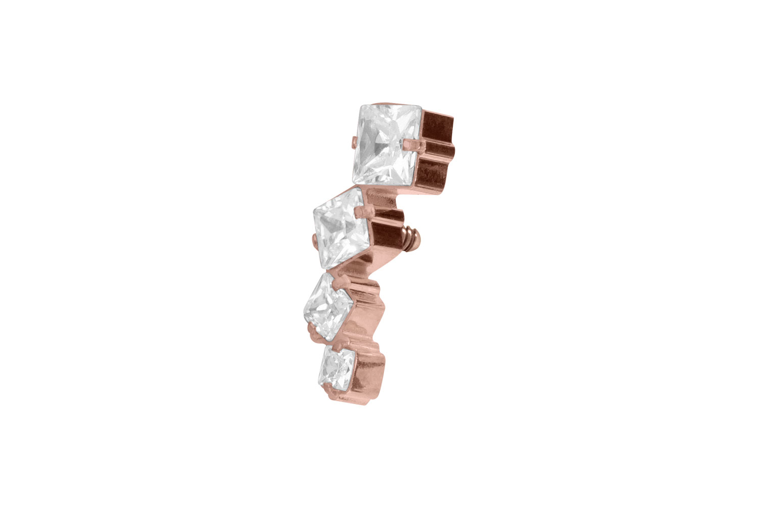Titanium screw-in attachment with external thread CRYSTAL ARCH
