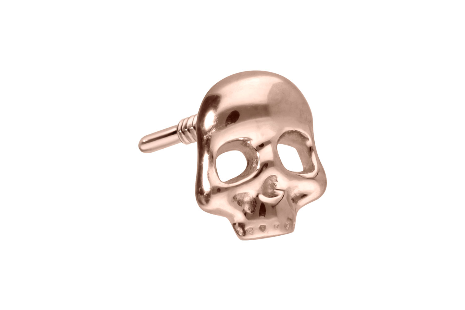 14 carat gold screw-in attachment with external thread SKULL