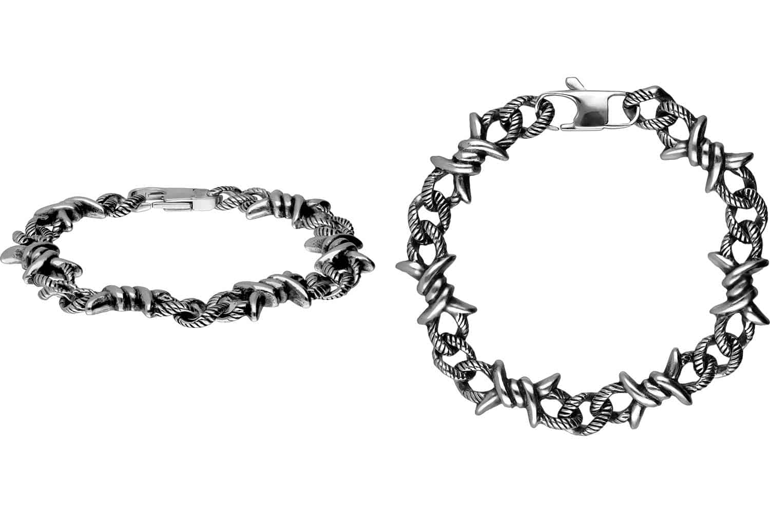 Surgical steel bracelet BARBED WIRE