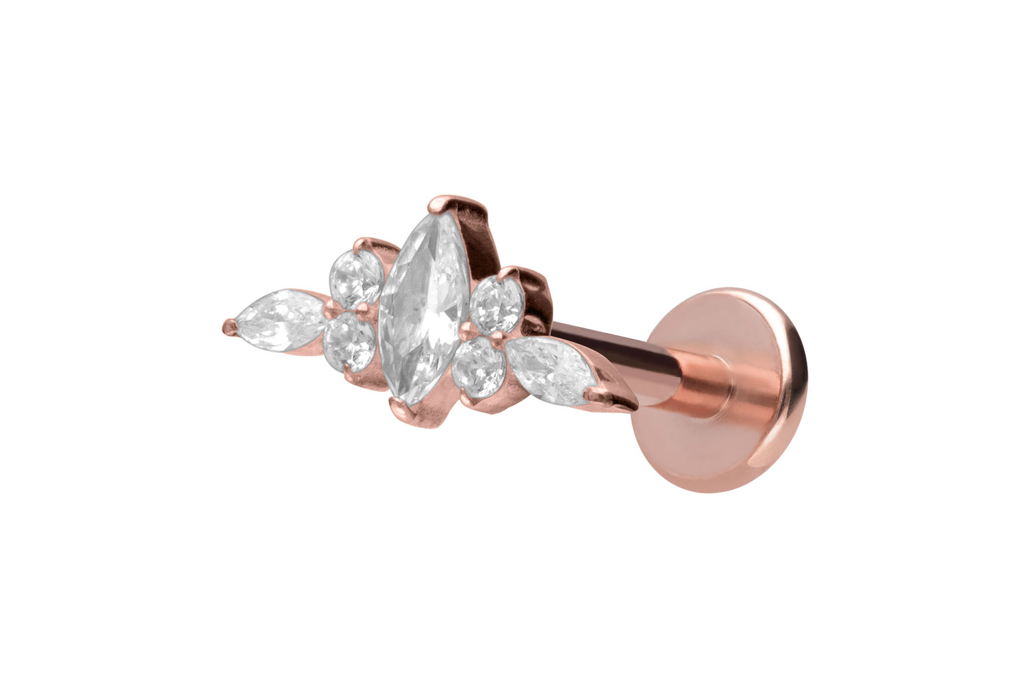 Titan Labret mit Innengewinde DESIGN