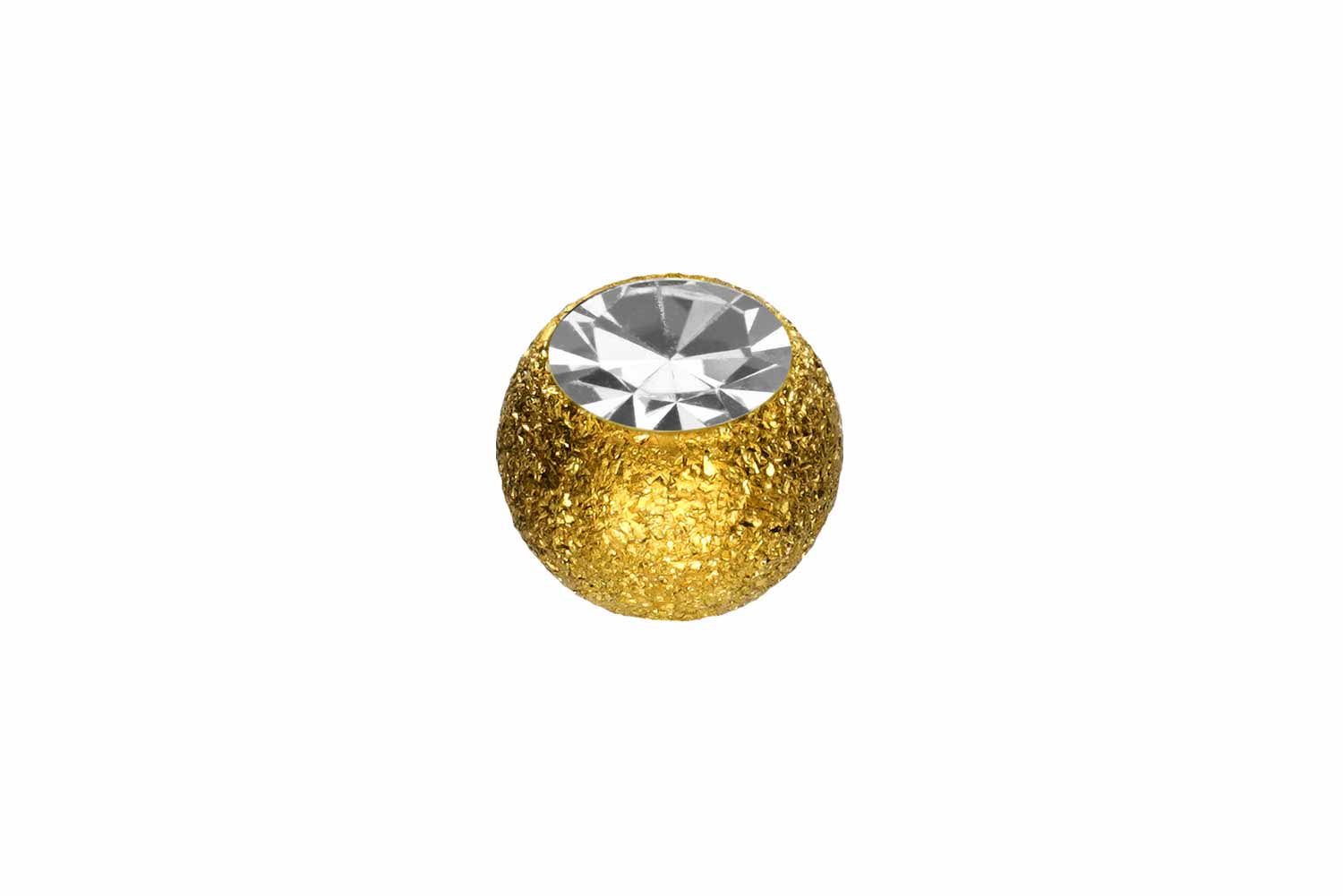 Chirurgenstahl Schraubkugel DIAMANTOPTIK + KRISTALL