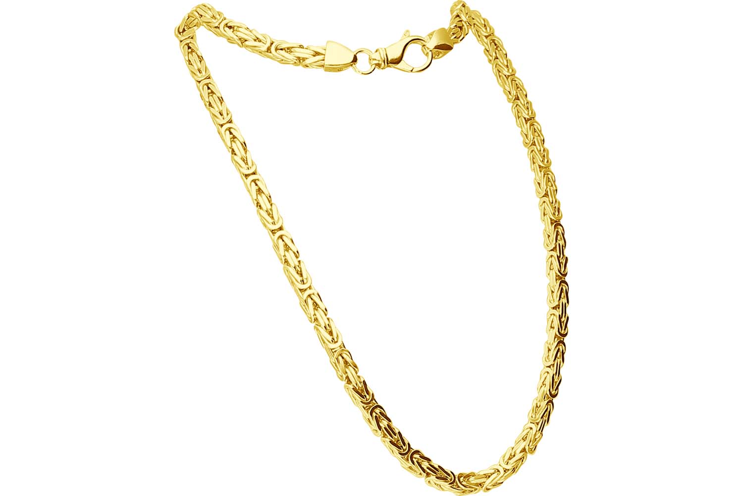 925 silver king chain rhodium-plated / gold-plated