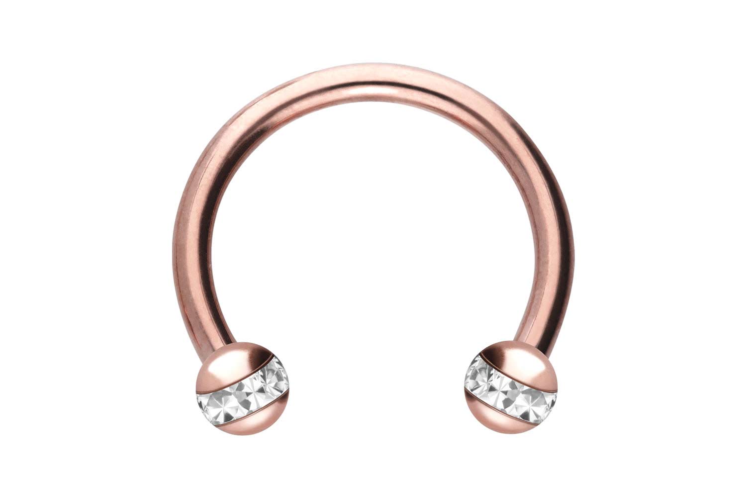 Chirurgenstahl Hufeisenring EPOXY-RING-KUGELN