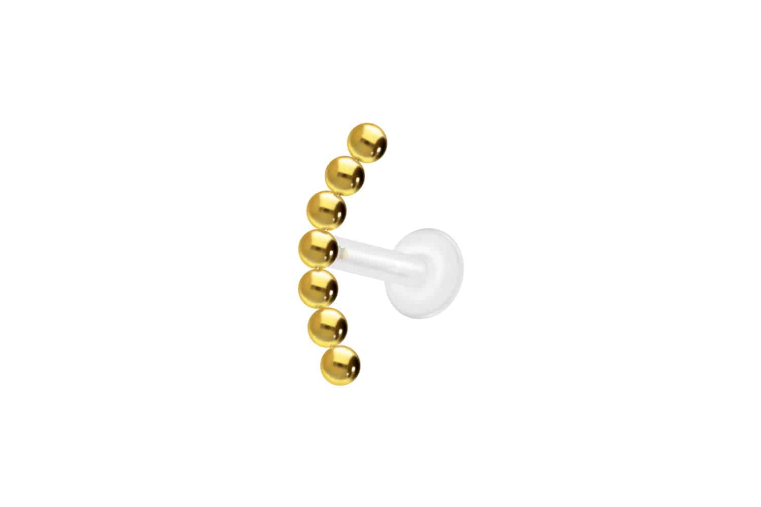 PTFE labret with internal thread + titanium attachment 7 BALLS