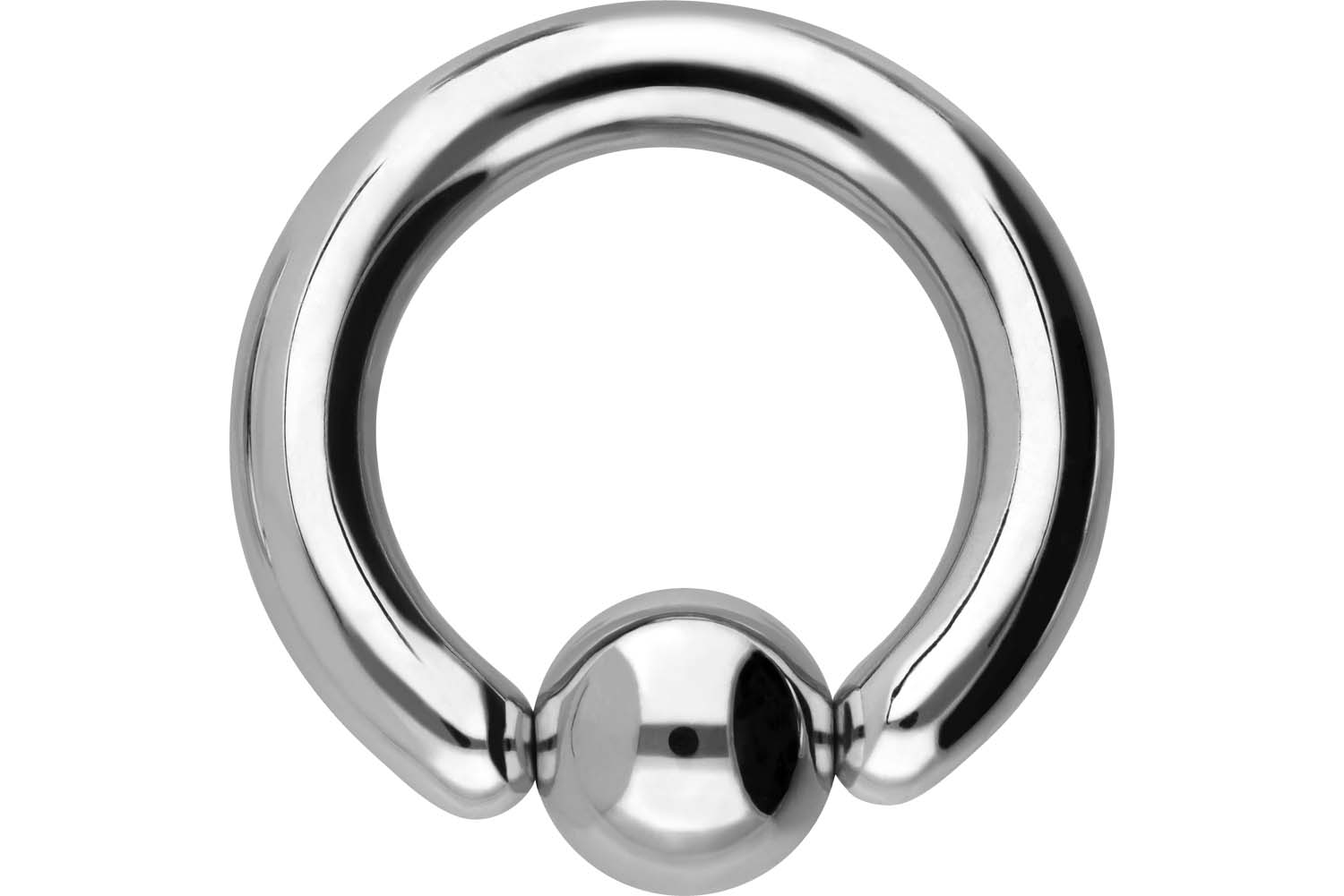 Surgical steel ball closure ring
