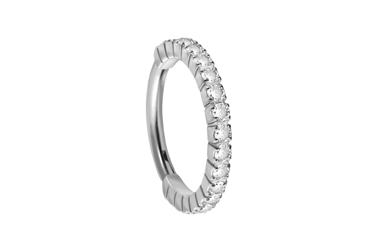 Titan Segmentring Clicker EINGEFASSTE KRISTALLE