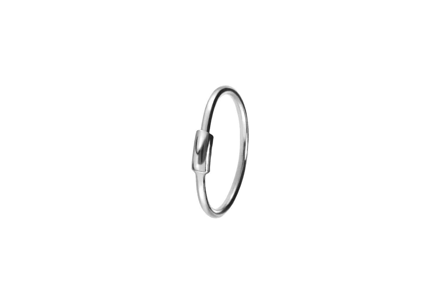 925 silver nose ring BAR - bendable
