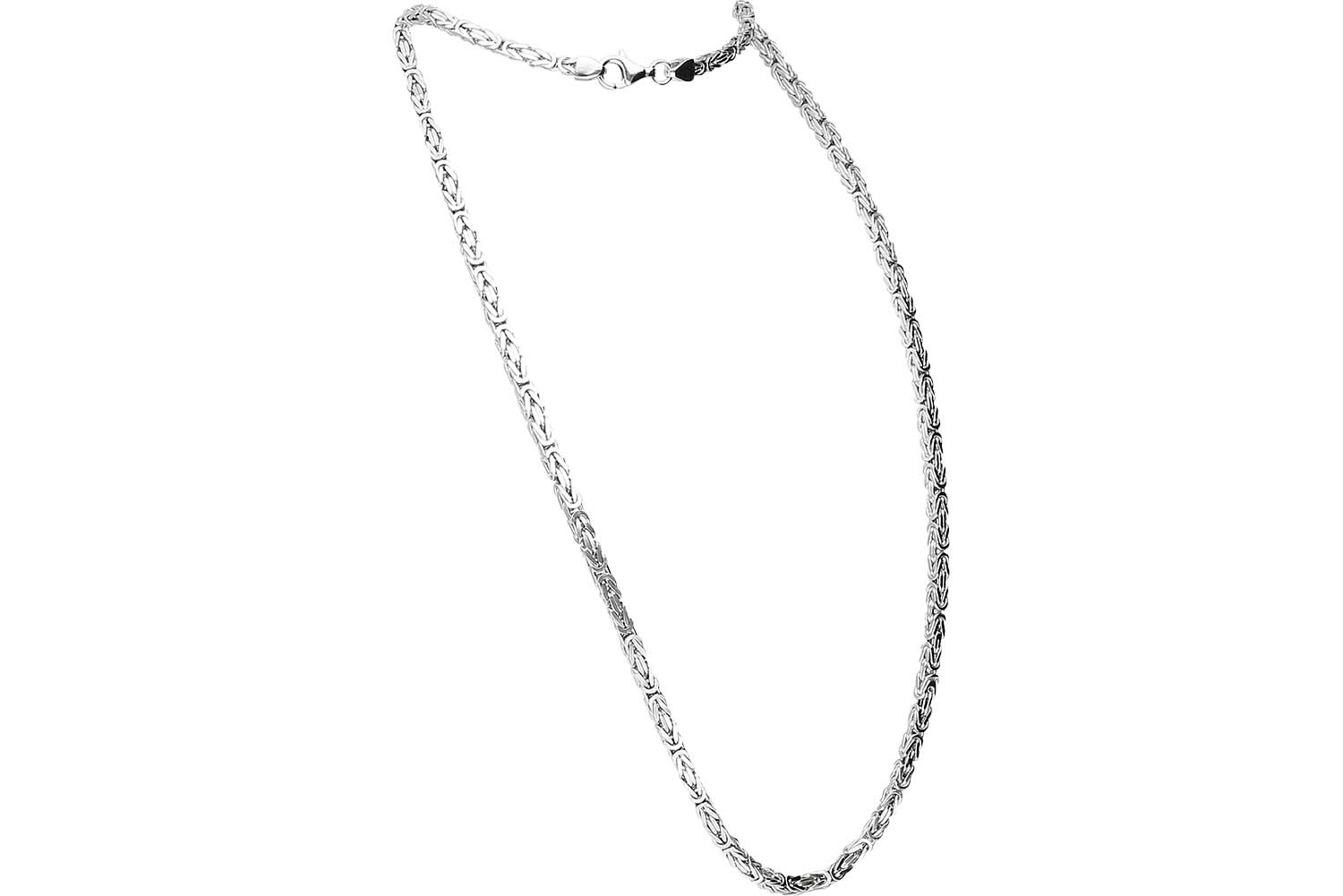 925er Silber Königskette rhodiniert / vergoldet