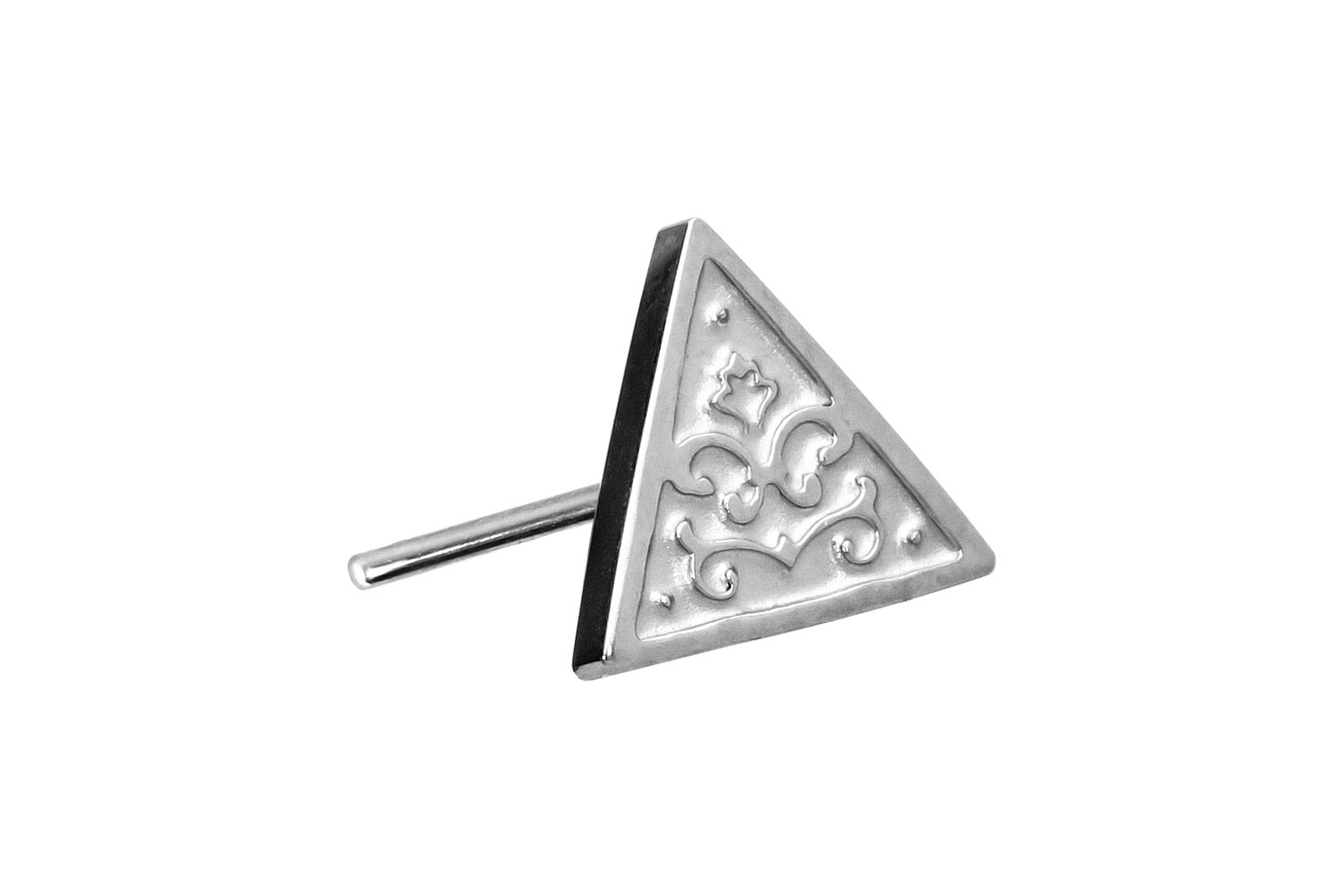Titanium attachment with push pin TRIANGLE