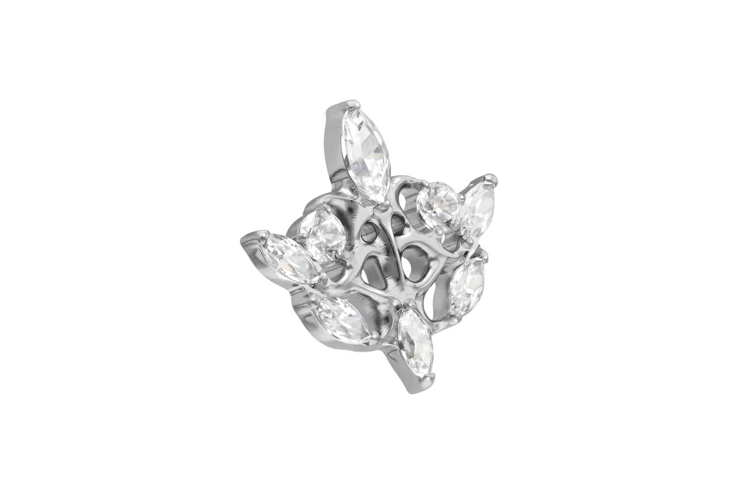 Titanium screw-in attachment with external thread GOTHIC DESIGN