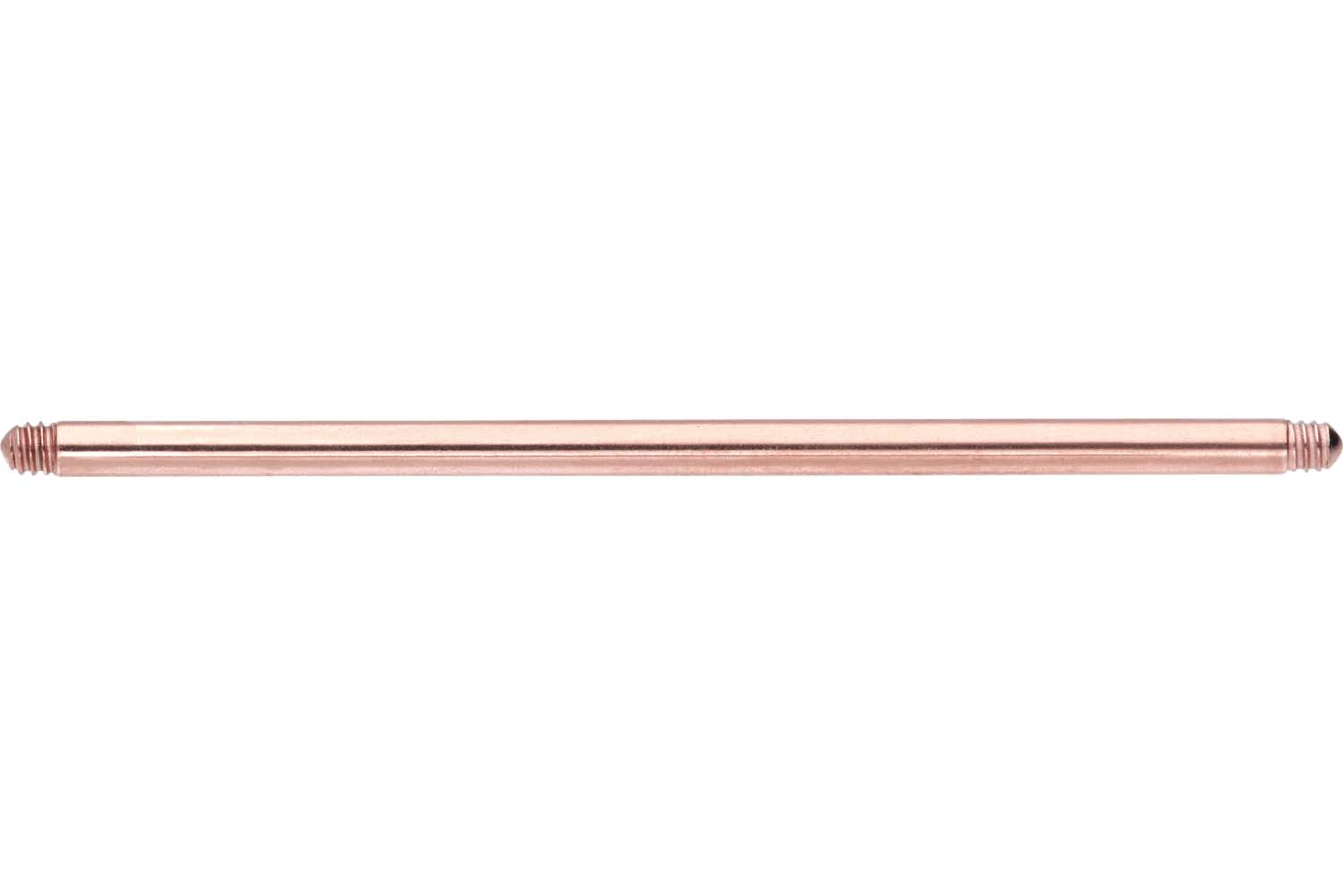 Titanium barbell without balls