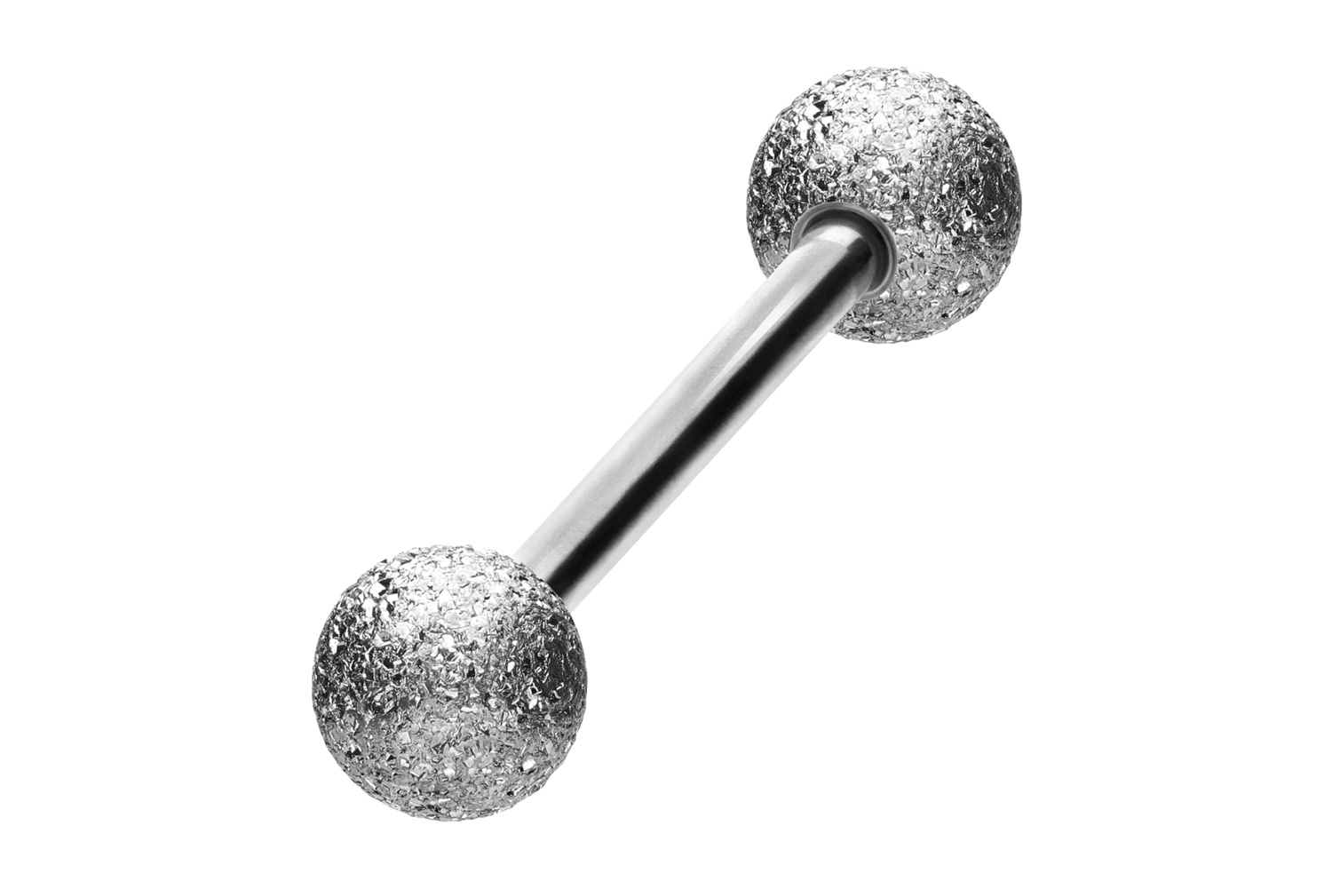 Surgical steel barbell DIAMOND LOOK