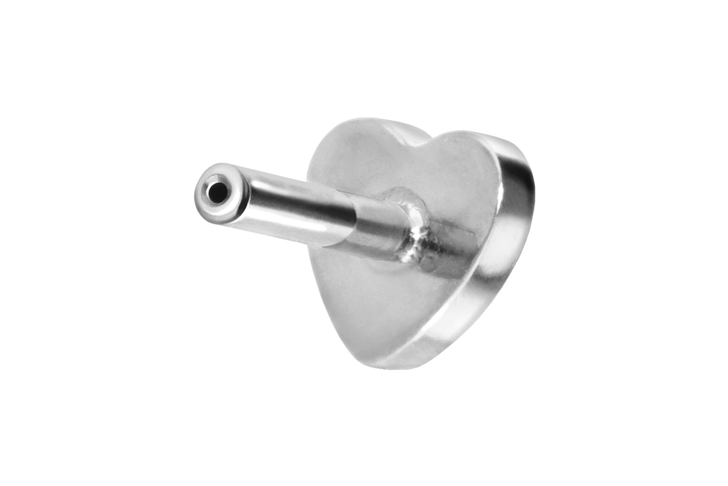 PIERCINGLINE Piercing Stecker Titan Labret mit Push Fit ohne Kugel HERZ - Bild 4 von 51