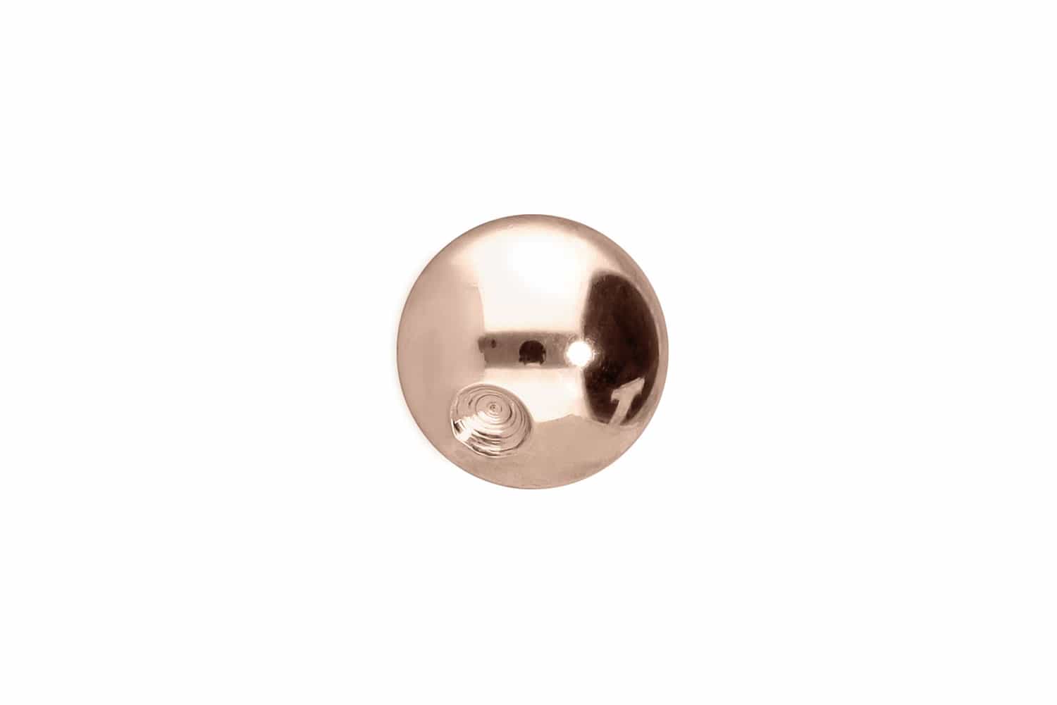 14/18 carat gold clip-in ball