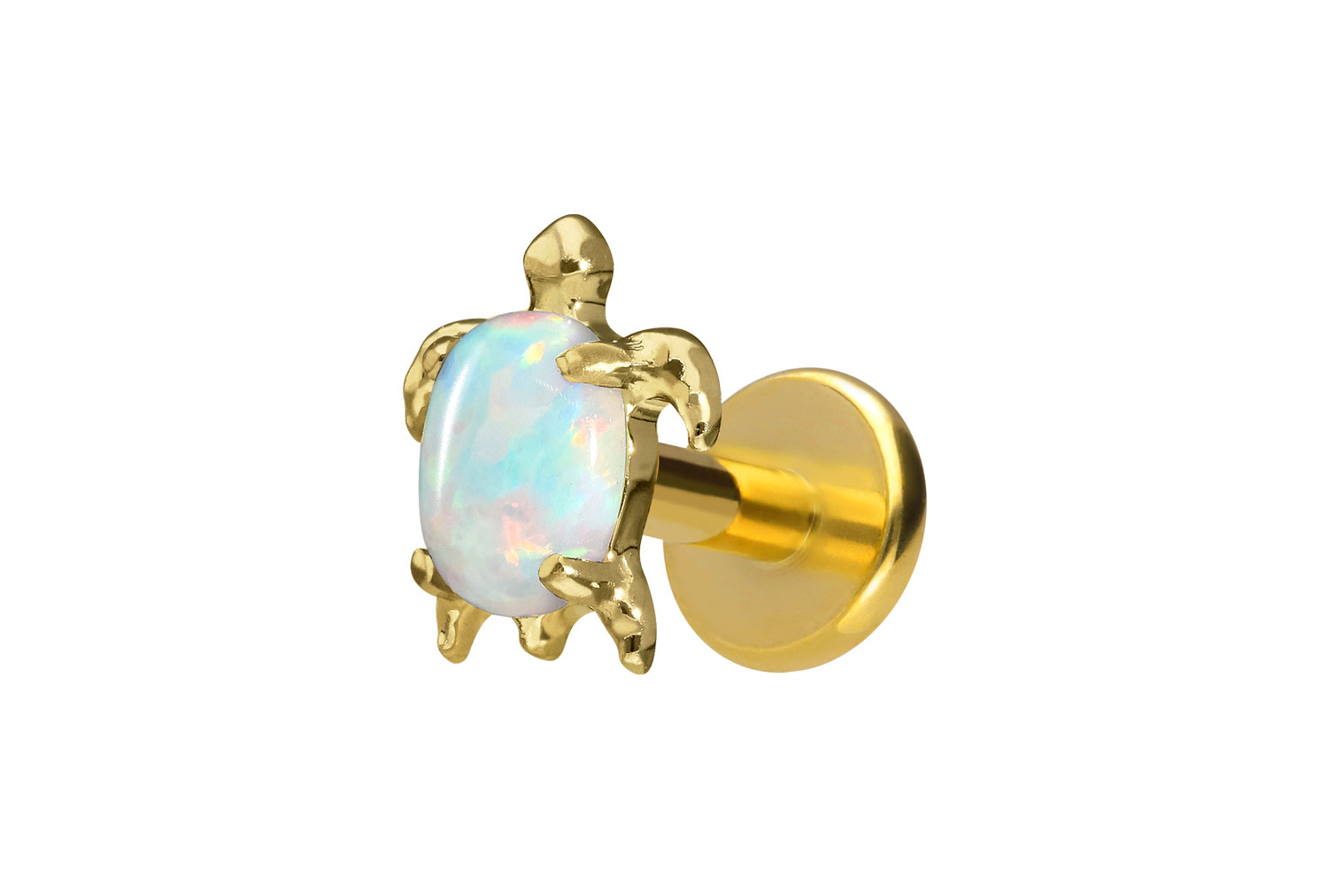 Titanium labret with internal thread TURTLE