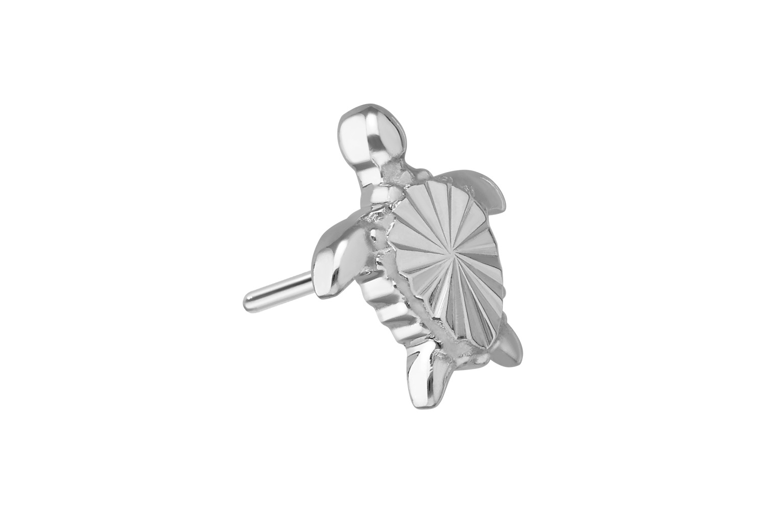 Titanium attachment with push pin TURTLE