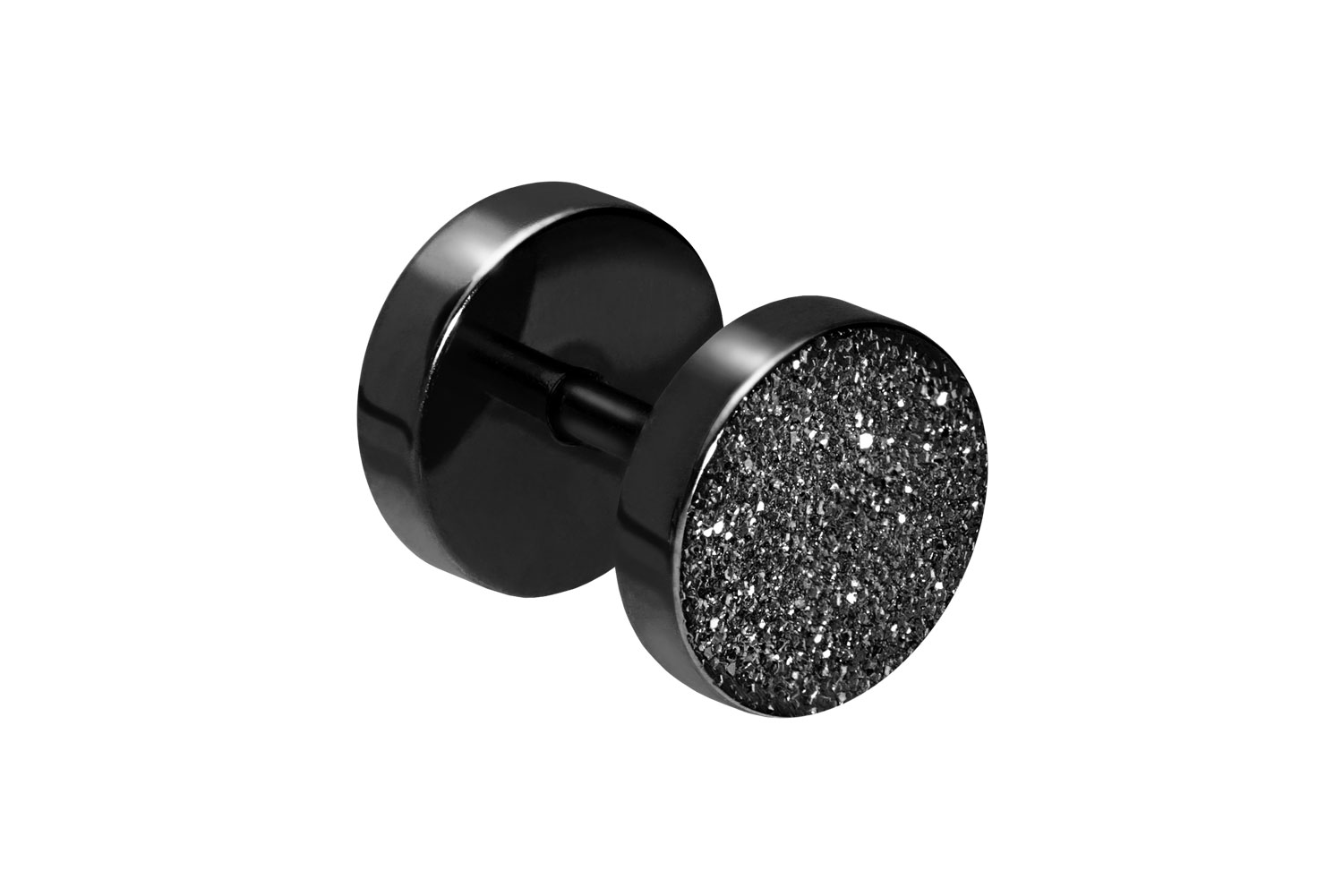 Surgical steel fake plug DIAMOND LOOK