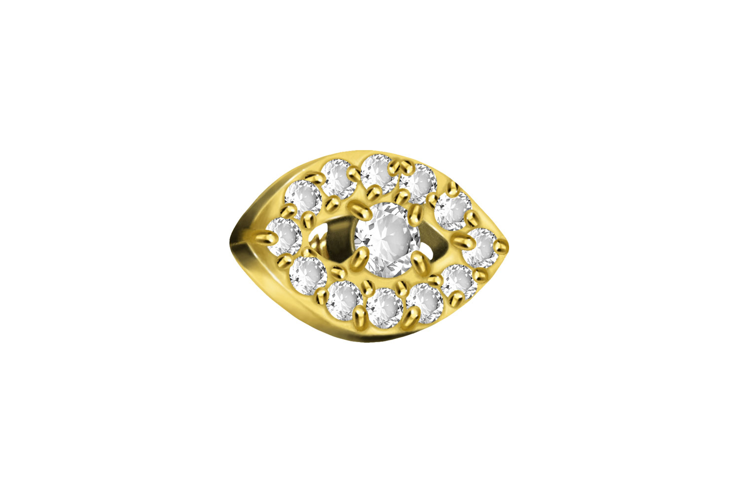 Titanium screw-in attachment with external thread CRYSTAL EYE ++SALE++