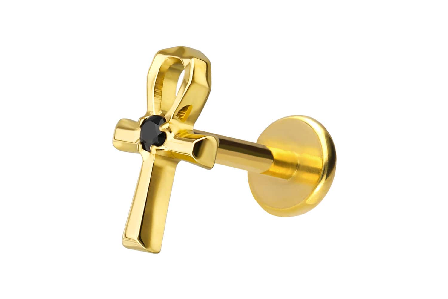 Titanium labret with push fit ANKH