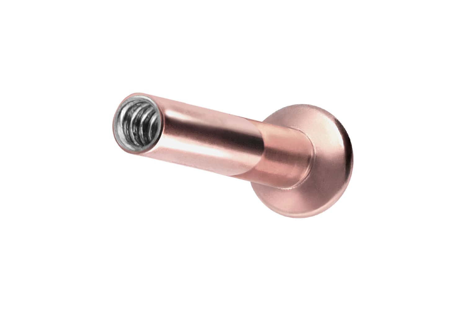 Titan Triple Piercing Mini Labret mit Innengewinde ohne Kugel