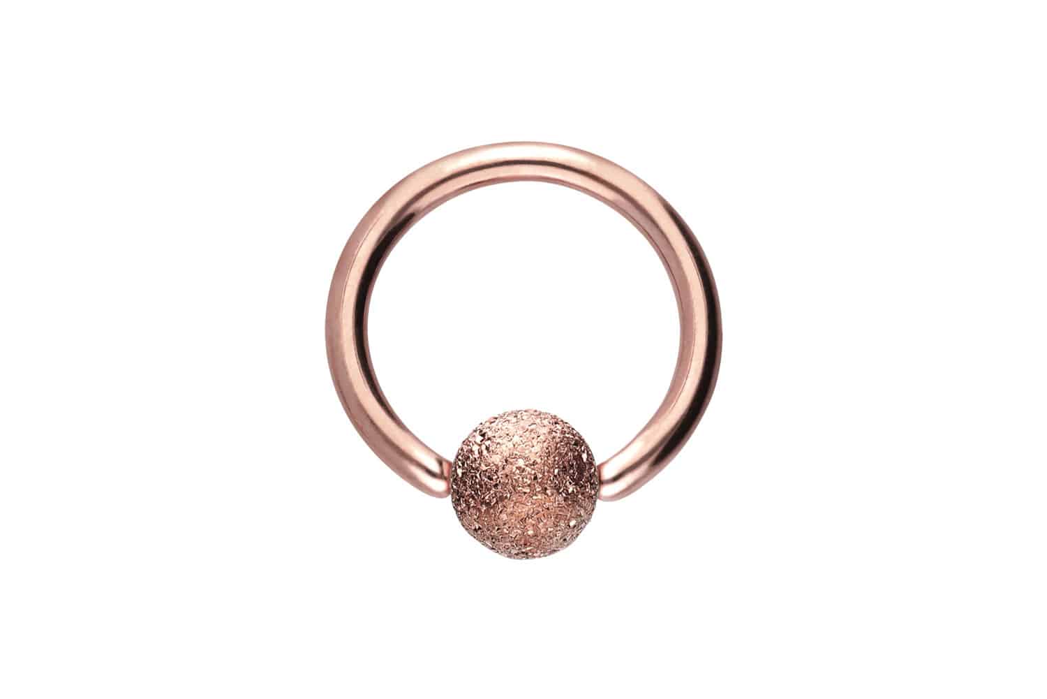 Surgical steel ball closure ring DIAMOND LOOK