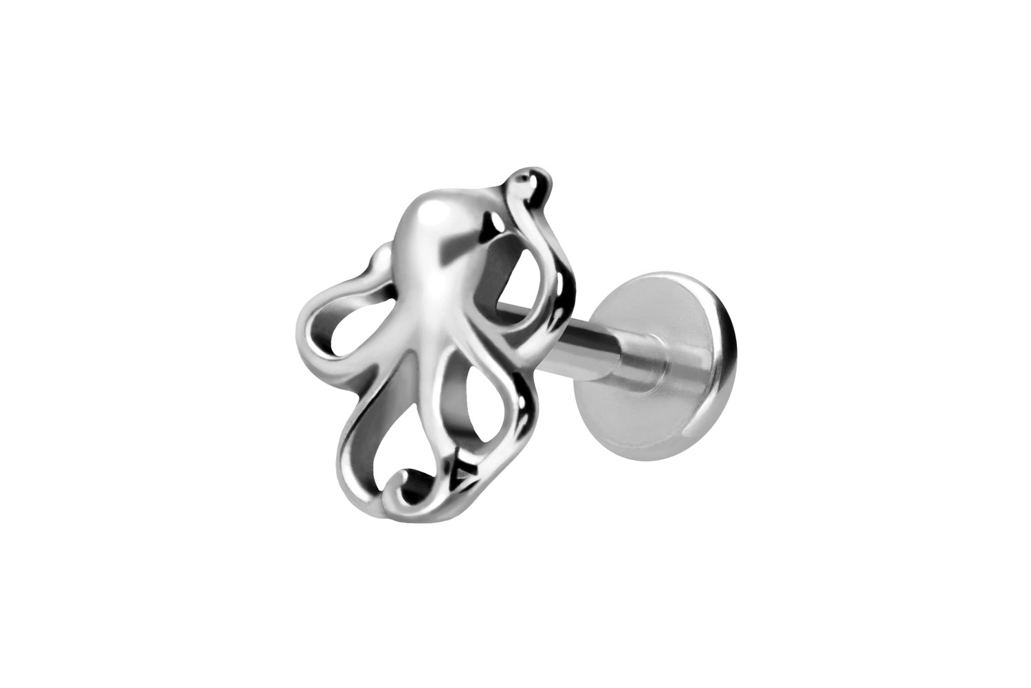Titan Labret mit Innengewinde OKTOPUS