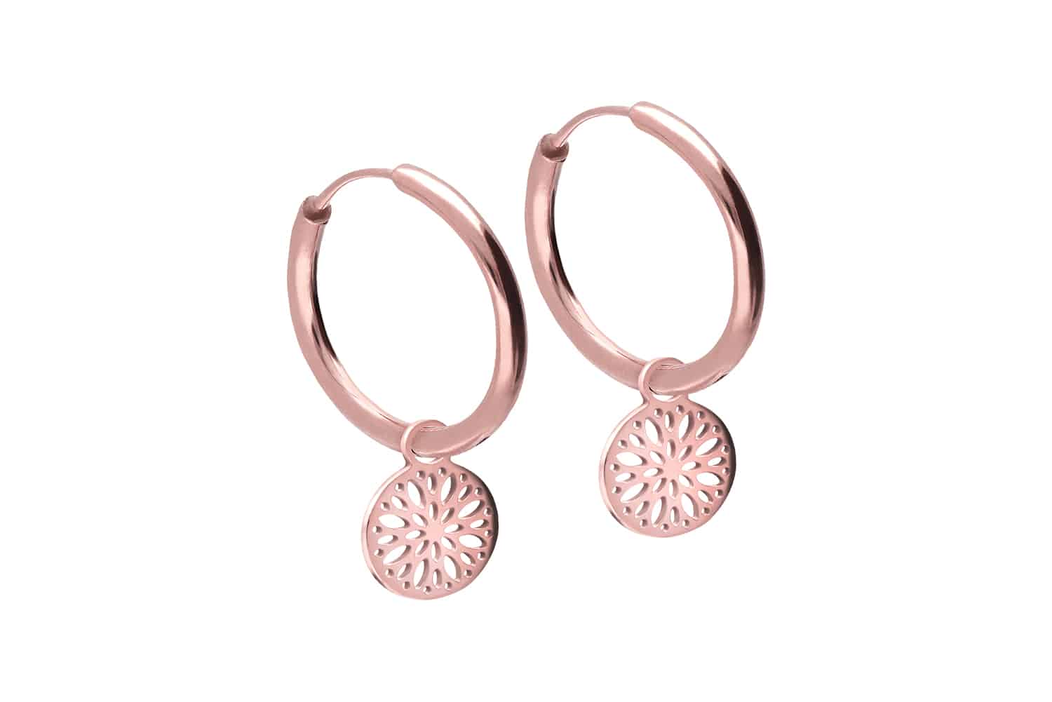 Surgical steel ear clicker creoles MANDALA