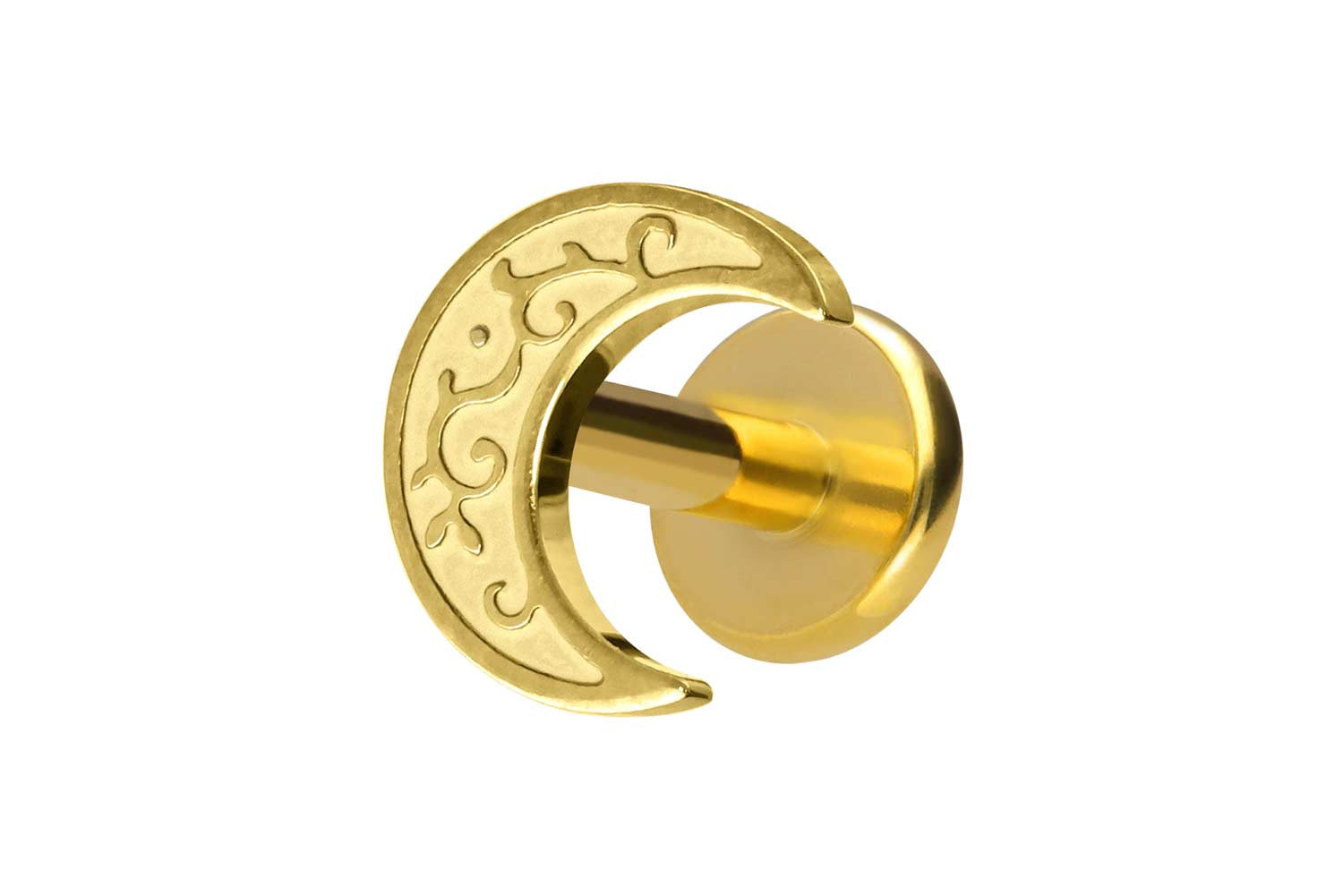 Titanium labret with internal thread MOON