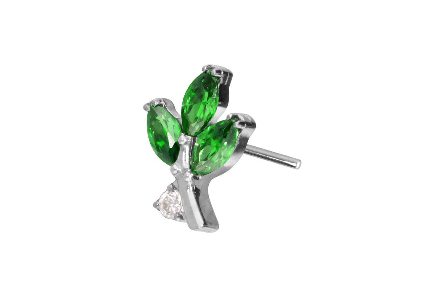 Titanium attachment with Push Pin CRYSTAL BRANCH