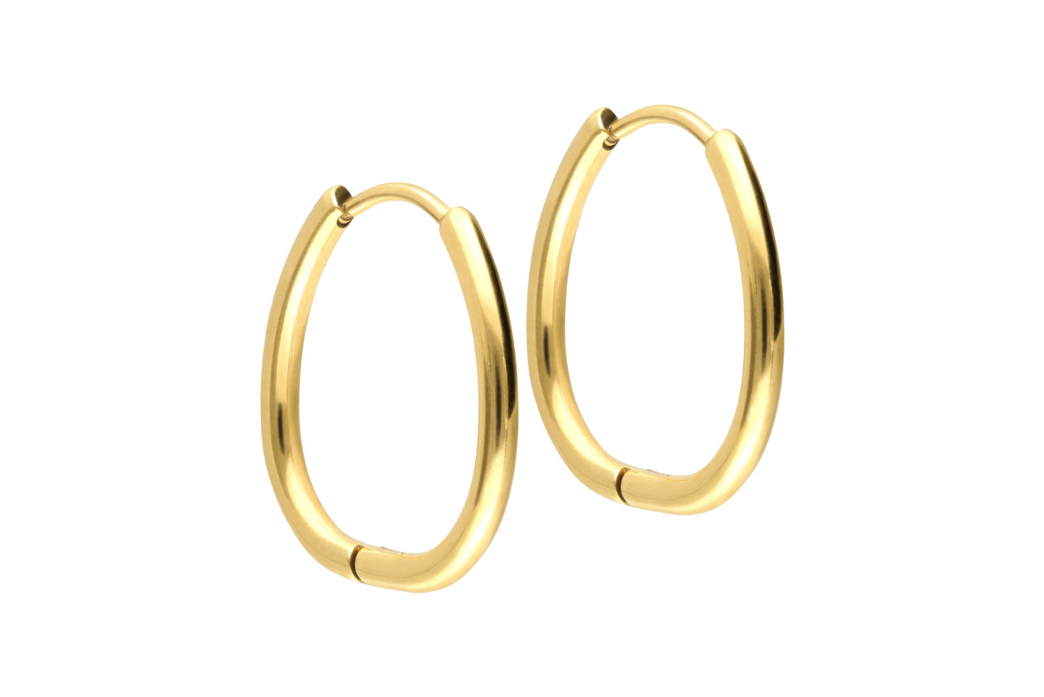 Surgical steel ear clicker creoles OVAL