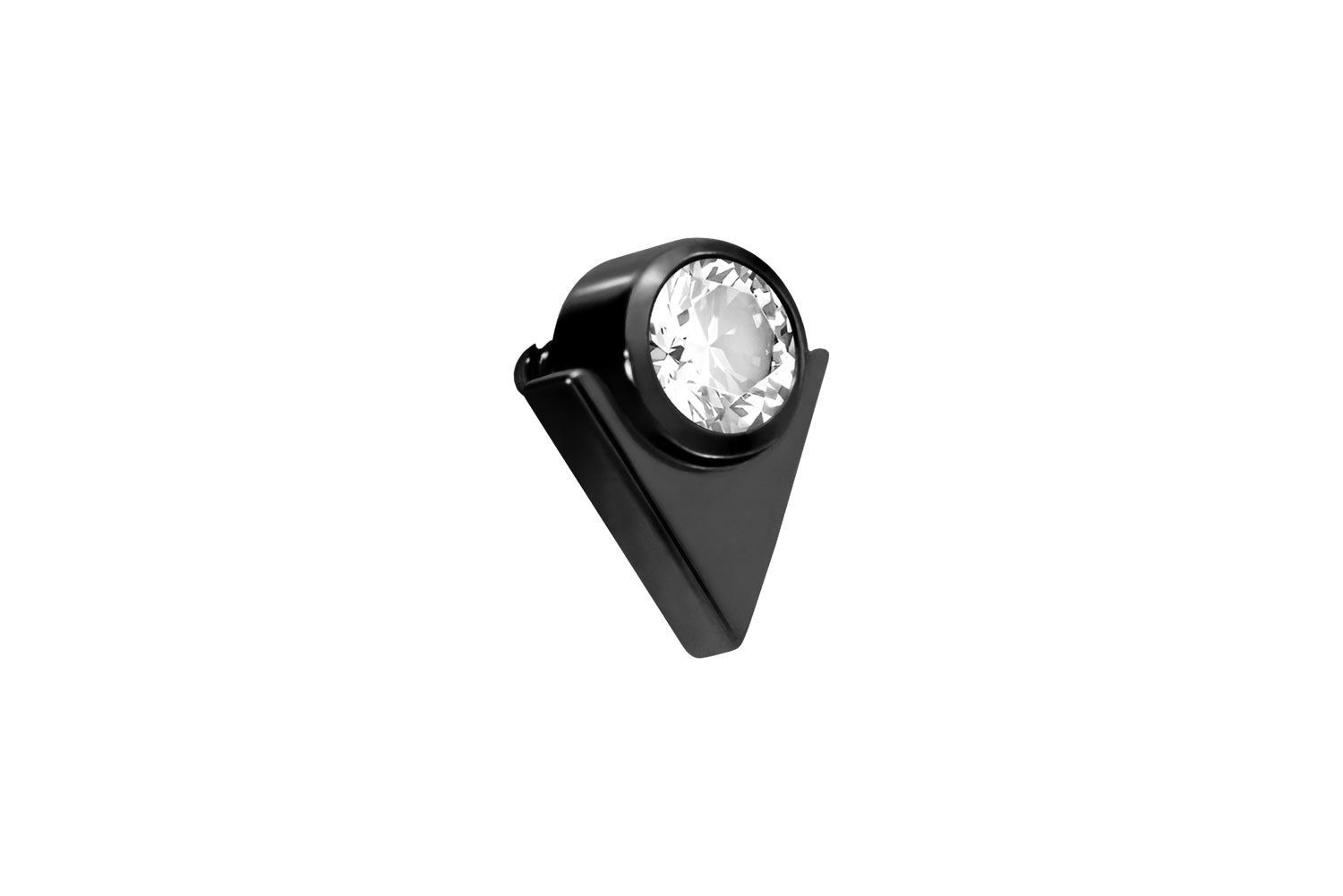 Titan Schraubaufsatz mit Außengewinde PFEILSPITZE + KRISTALL ++SALE++