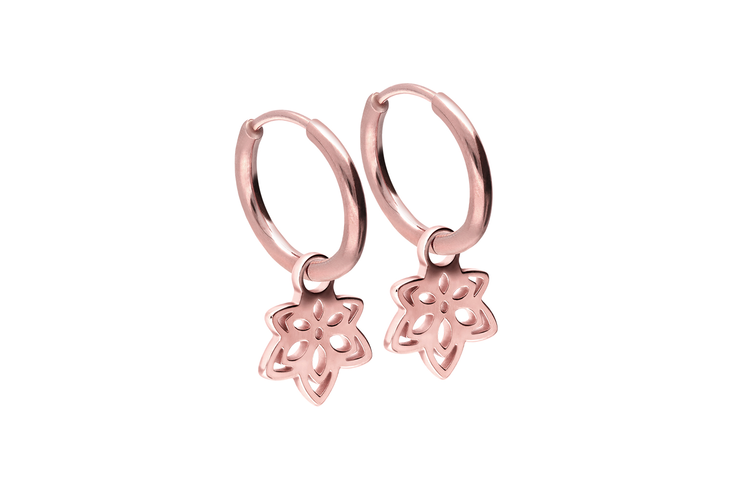 Chirurgenstahl Ohrclicker Creolen BLÜTE