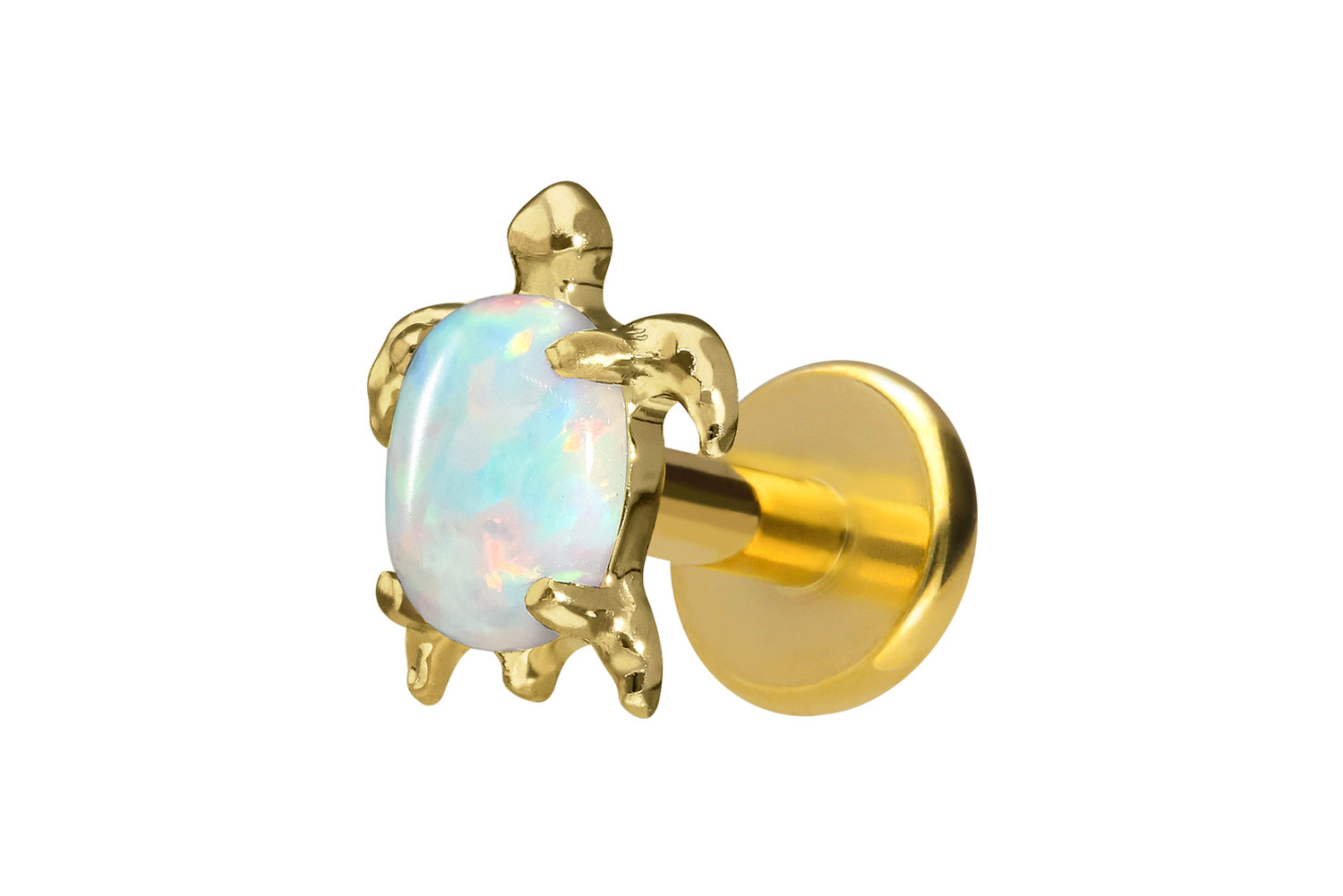 Titanium labret with internal thread TURTLE